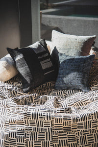 Limited Edition - Big BoriBori Bean Bag AshantiDesign Flatpack Black Crosshatch