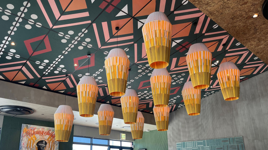 Handwoven Juju Lights for Nando’s Somerset West, SA