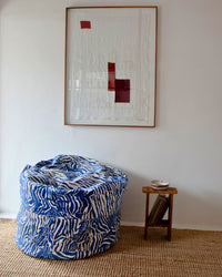 Animal Print Range - BoriBori Bean Bag AshantiDesign Flatpack Zebra - Royal Blue 